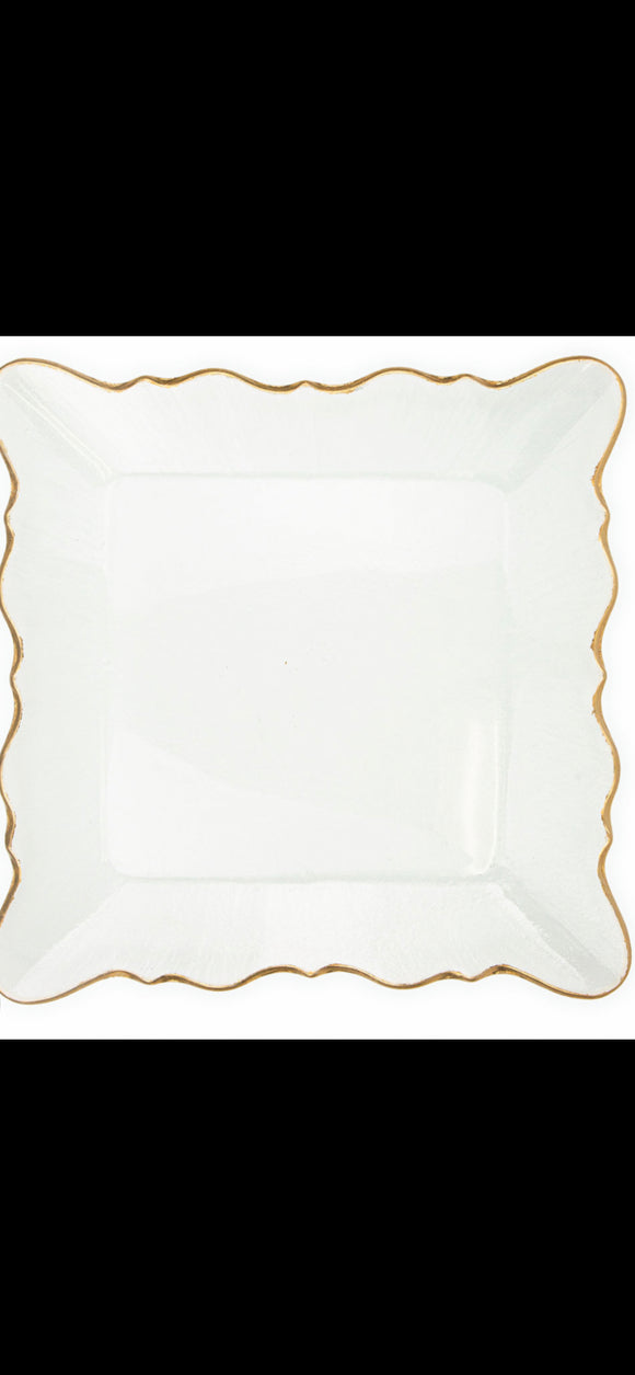 The Royal Standard-Montague Square Serving Tray Clear/Gold