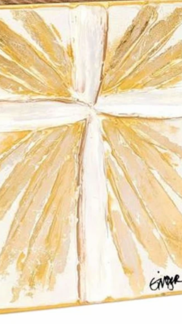 Ginger Leigh Designs-Enlightened Cross Large Oblong