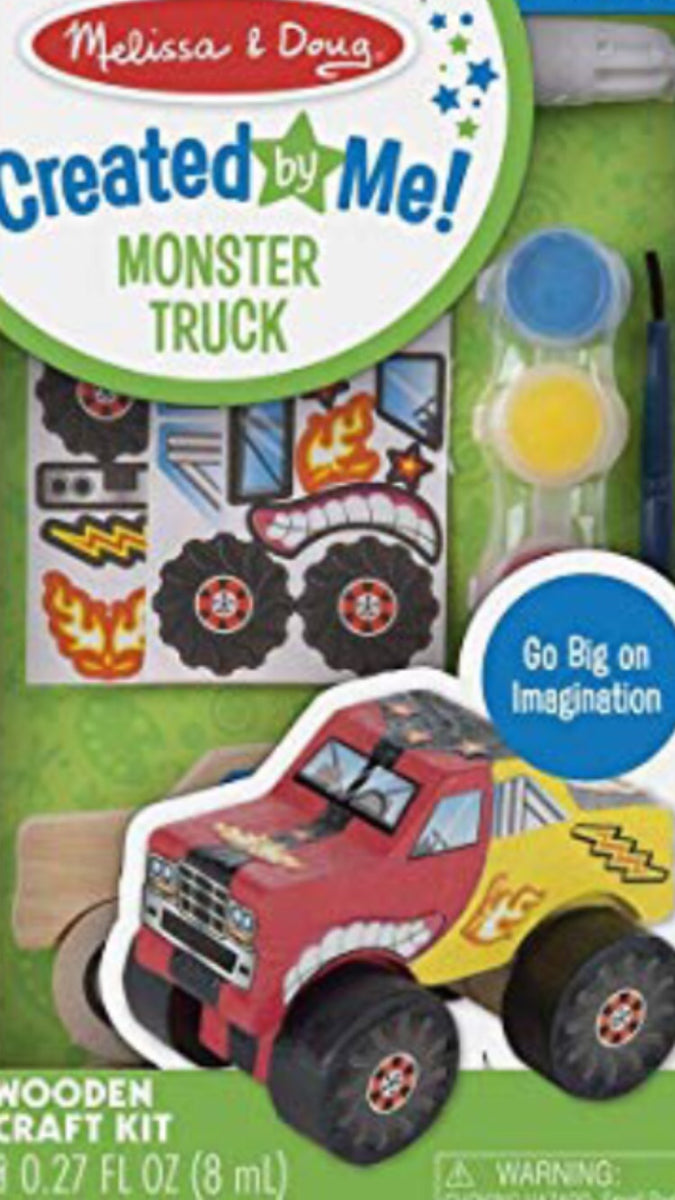 Melissa & Doug Monster Truck Wooden Craft Kit