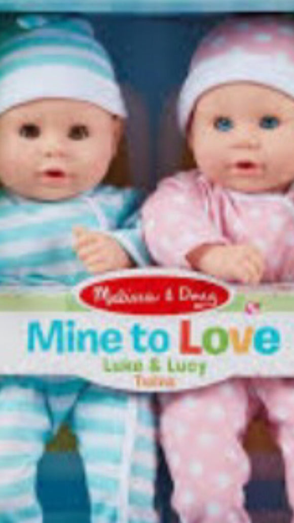 Melissa and Doug-Mine to Love- Luke and Lucy Twins