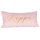 AOPi Sorority Velvet Lumbar Pillow