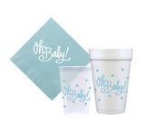 Oh Baby! | Baby Cups & Napkins (ALL): NAPKINS | Baby BLUE (25 per package)
