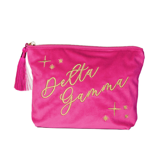 Delta Gamma Sorority Velvet Vegas Bag