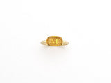 Pi Phi Sorority Gold Plated Greek Oval Ring