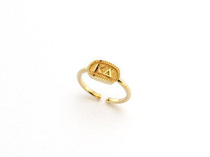 Kappa Delta Sorority Gold Plated Greek Oval Ring