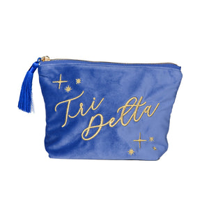 Tri Delta Sorority Velvet Vegas Bag