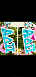 ADPi Beaded Earrings