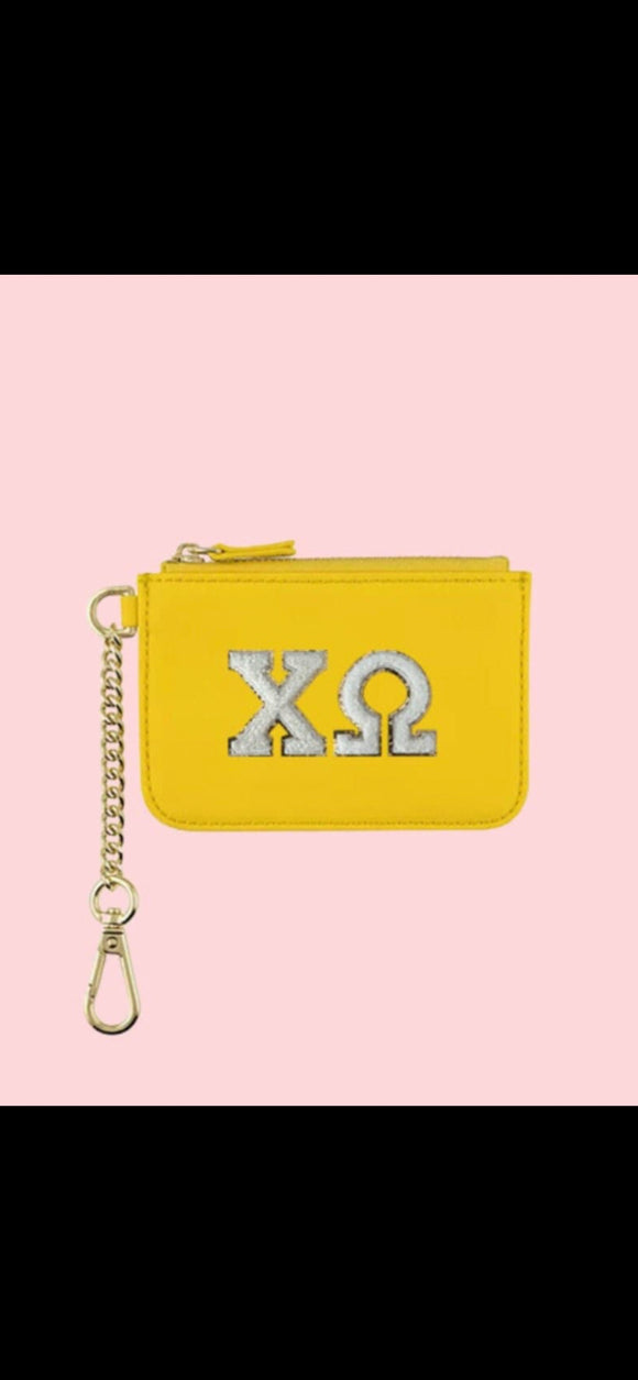 Chi-O Sorority Card Wallet Key Chain