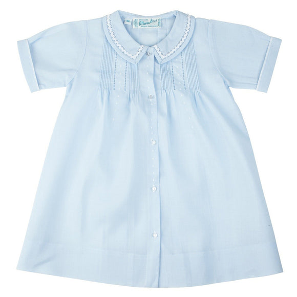 Feltman Brothers-Boys Dot Folded Daygown Blue Newborn-Boys