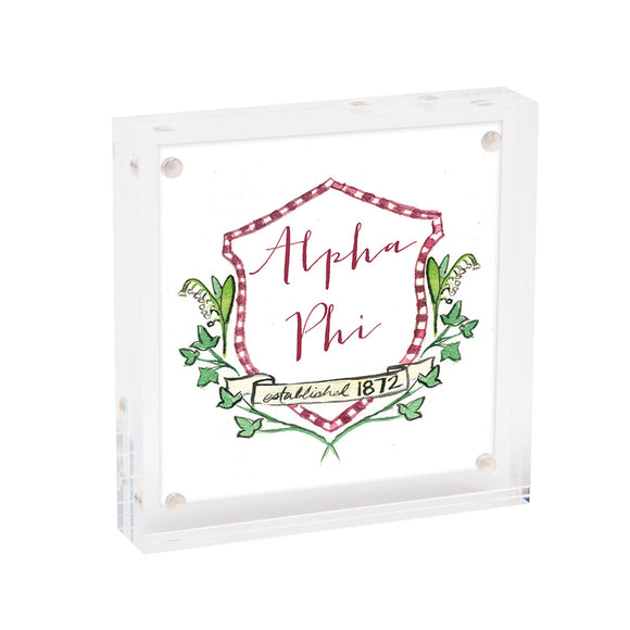 Alphi Phi Sorority Motif Framed Print