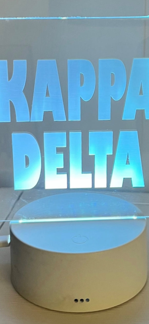 Kappa Delta Sorority LED Sign