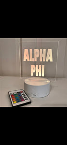 Alpha Phi Sorority LED Sign