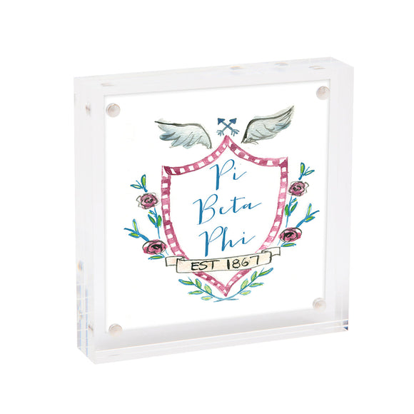 Pi Phi Sorority Motif Framed Print