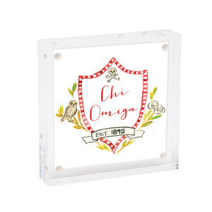 Chi-O Sorority Motif Framed Print