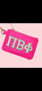 Pi Beta Phi Sorority Card Wallet Key Chain