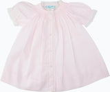 Feltman Brothers-Girls Honeycomb Smocked Yoke Daygown  Newborn White or Pink -Girls