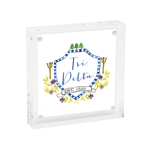 Tri Delta Sorority Motif Framed Print