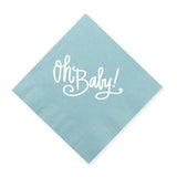 Oh Baby! | Baby Cups & Napkins (ALL): NAPKINS | Baby BLUE (25 per package)