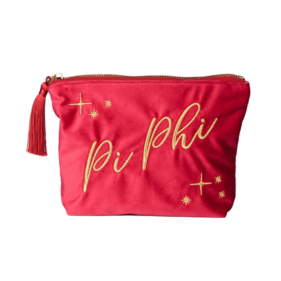 Pi Phi Sorority Velvet Vegas Bag