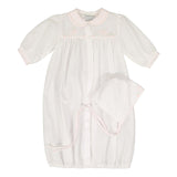 Feltman Brothers-Girls Embroidered Bow Gown and Hat White Newborn -Girls