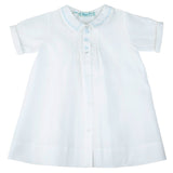 Feltman Brothers-Boys Train Embroidered  Folded Daygown White Newborn-Boys