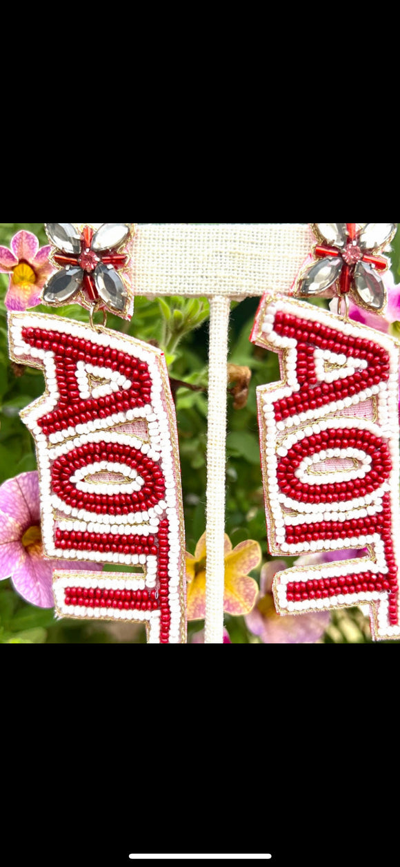 AOPi Beaded Earrings