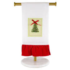 The Royal Standard-Hand Towels-Red/Green Christmas