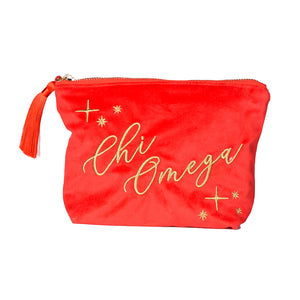 Chi O Sorority Velvet Vegas Bag