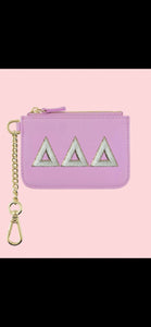 Tri Delta Sorority Card Wallet Key Chain