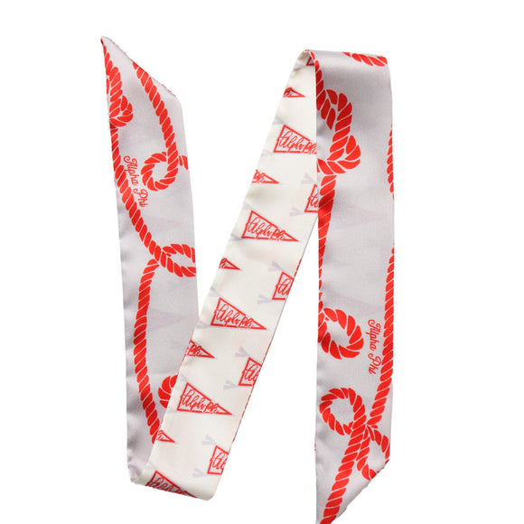 Alpha Phi Sorority Skinny Scarf