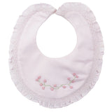Feltman Brothers-Baby Bib-Girls Rose Garden Pink, White-73652