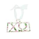 Alpha Chi Omega Floral Ornament