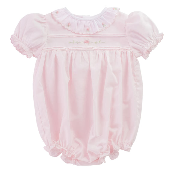 Feltman Brothers-Girls Scalloped Rose Bubble Pink -GIrls