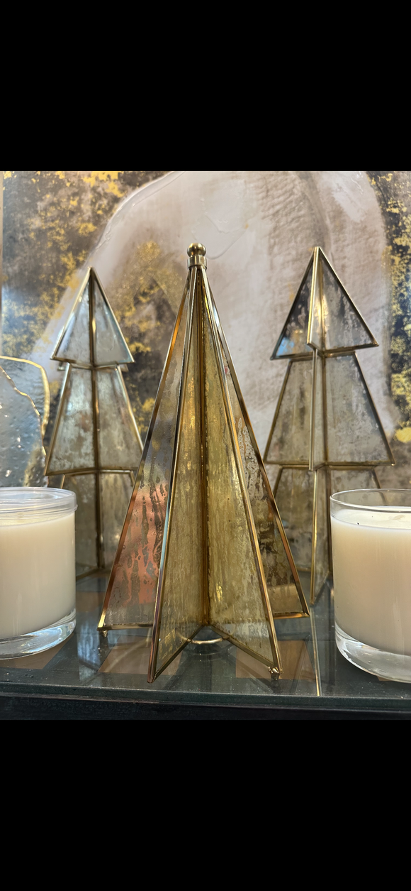 Gold and Glass Christmas Tree Large