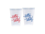 Hotty Toddy! | Game Day Cups & Napkins (All) : STADIUM Cups - RED & BLUE (4 red + 4 blue = 8 per pack)