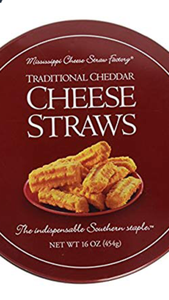 Mississippi Cheese Straw Factory-Traditional Cheddar Cheese Straws in Gift tin-16 oz