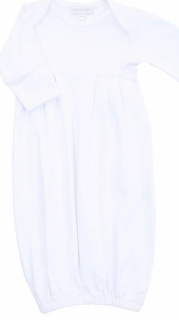 Magnolia Baby-Christening Pleated Gown Simple 3M