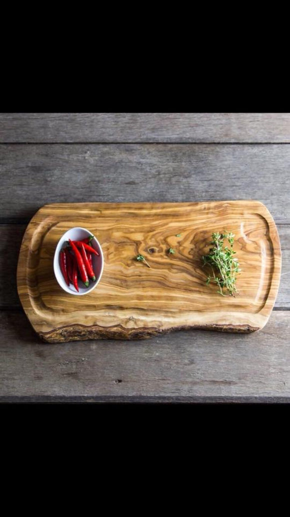 Natural OliveWood Large Cutting Board-Cheese Tray