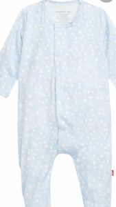 Magnetic Me-Blue Doeskin Modal Magnetic Coverall-6-9 m