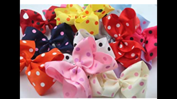 UNTOLD DESIGNS HAIRBOWS-6 inch dot