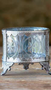 Park Hill-Cut Glass tealight Holder