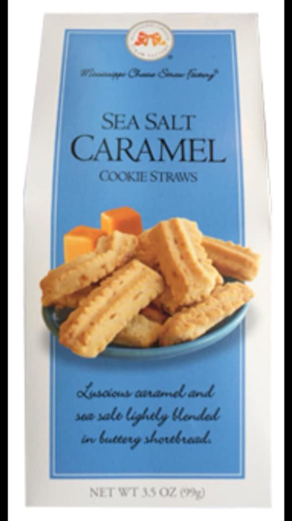 Mississippi Cheese Straw Factory-Sea Salt Caramel Cookie Straws-5.5 oz