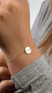 Sorority-Circle Bracelet Gold