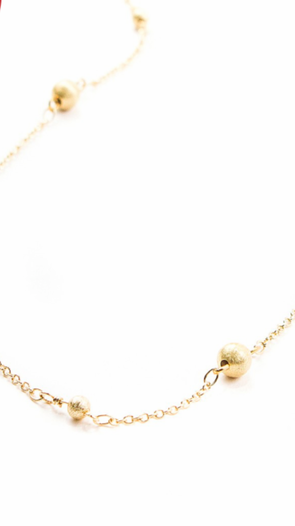 The Royal Standard-Carla Necklace Gold 15 in