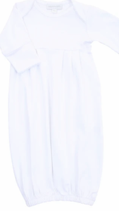 Magnolia Baby-Christening Pleated Gown Simple NB