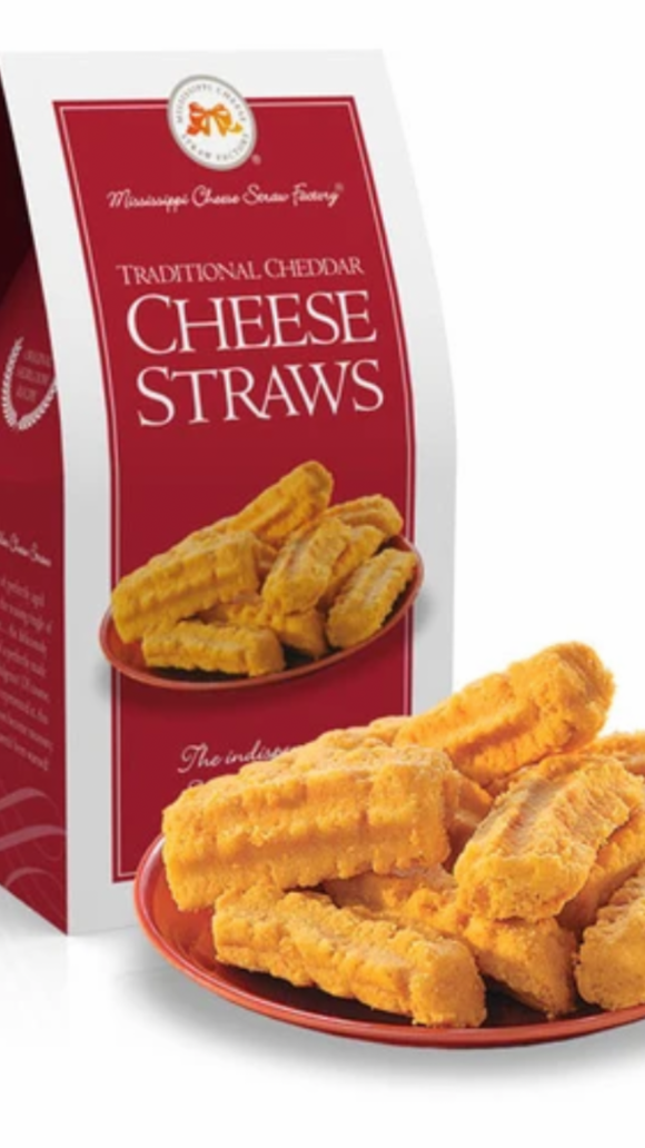 Mississippi Cheese Straw Factory-Cheese Straws-6.5 oz carton