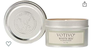 Votivo Candle-White Iris-tin-6 oz