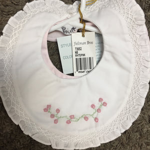 Feltman Brothers-Girls Rose Garden White Bib